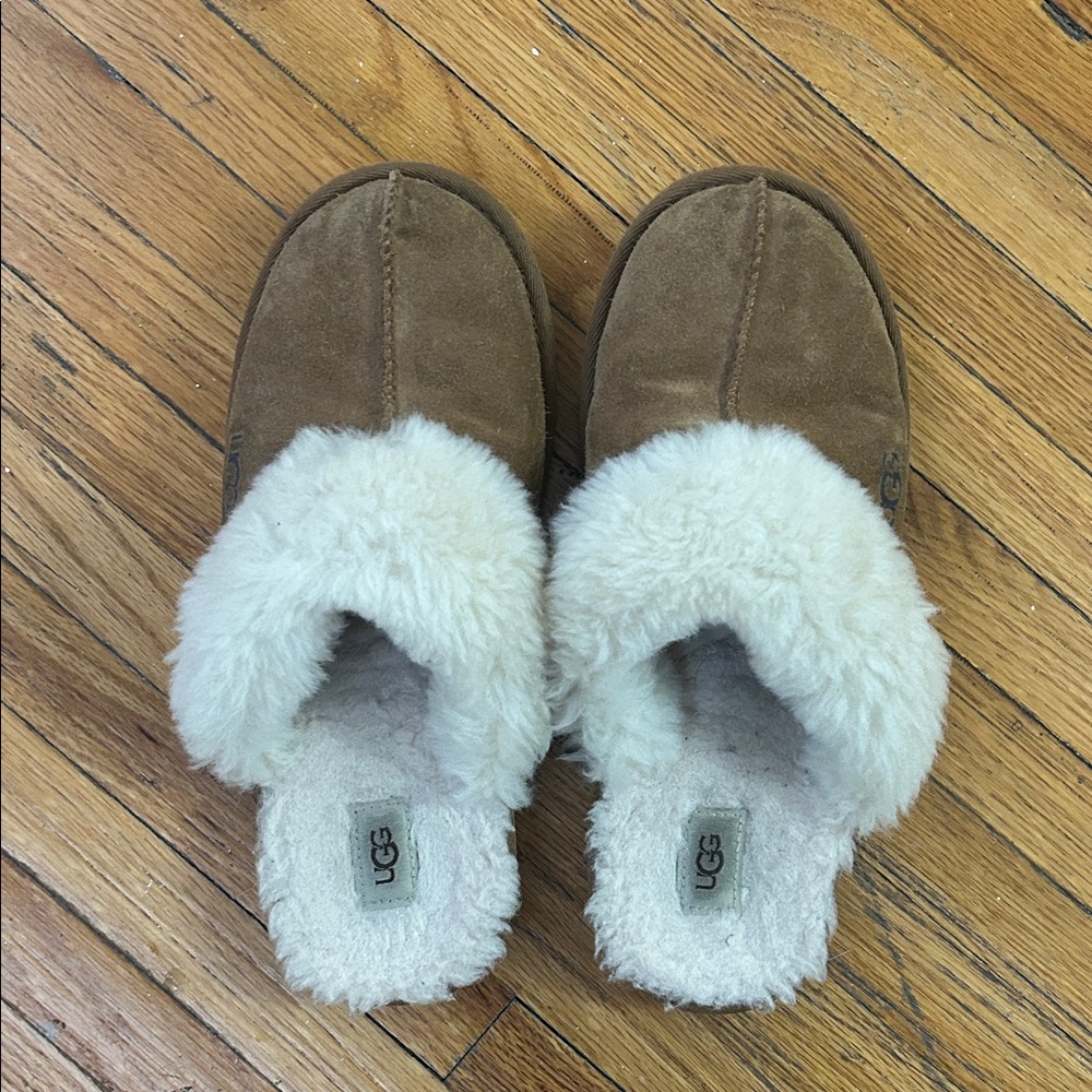 UGG Chestnut Shearling Lined Slippers